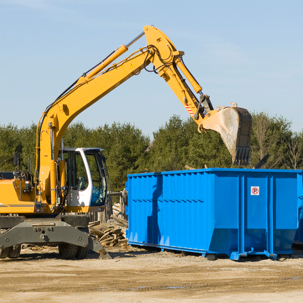 are there any restrictions on where a residential dumpster can be placed in Garden City MO